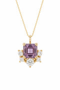 Lavender cluster pendant, product shot