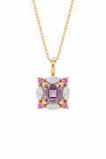 Lavender halo pendant, product shot