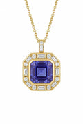 Violet art deco pendant style B, product shot